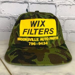 WIX Filters Brooksville Auto Parts Camo Adjustable SnapBack Vintage Trucker Hat